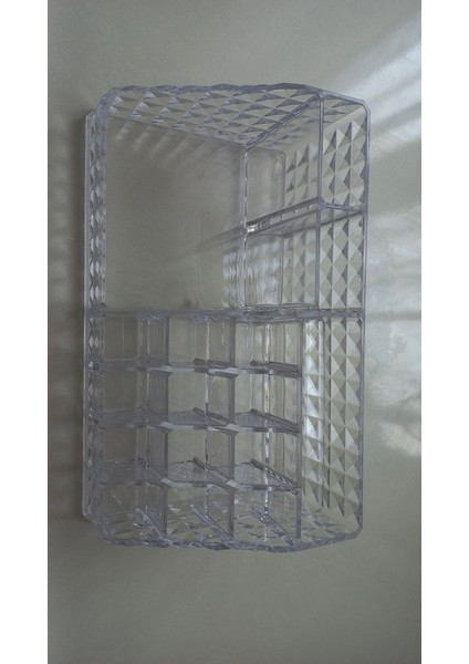 Beyaz 15 Bölmeli Şeffaf Makyaj Organizeri, Düzenli ve Şık Saklama Çözümü modelleri