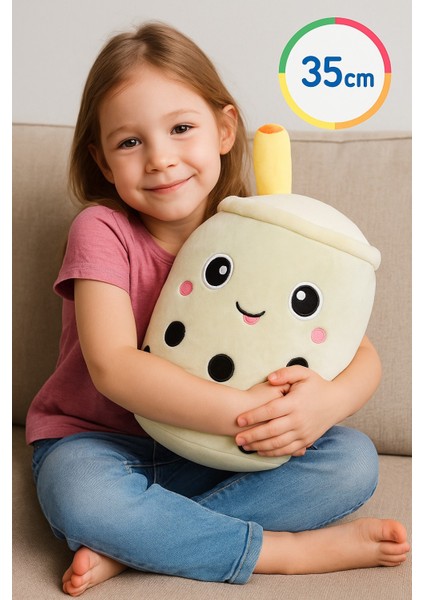 Bubble Tea Beyaz Peluş 35 cm
