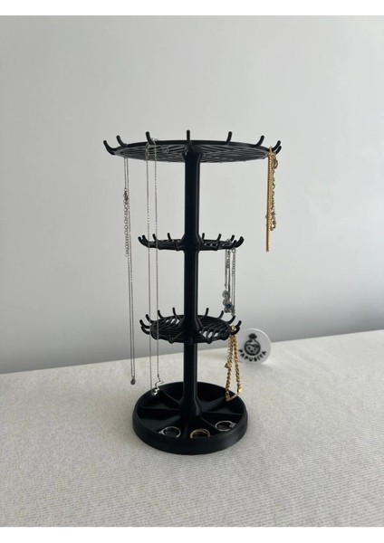 Şık ve Fonksiyonel Takı Düzenleyici, Siyah Renkli Dekoratif Stand fırsatları