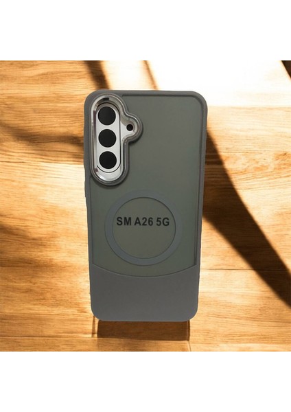 Samsung Galaxy A26 5g Uyumlu Deri Görünümlü Kapak Magsafe Manyetik Kablosuz Şarj Telefon Kılıfı . fiyatları