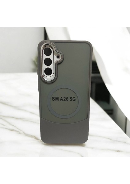 Samsung Galaxy A26 5g Uyumlu Deri Görünümlü Kapak Magsafe Manyetik Kablosuz Şarj Telefon Kılıfı . modelleri