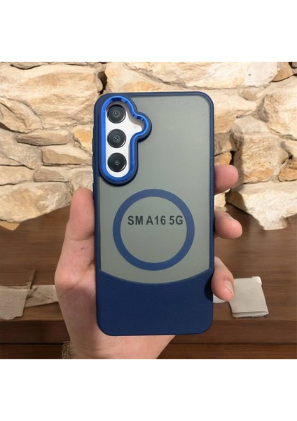 Samsung Galaxy A16 5g Uyumlu Deri Görünümlü Kapak Magsafe Manyetik Kablosuz Şarj Telefon Kılıfı . modelleri