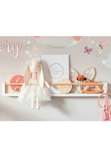 1x 40CM Mdf Baby Room Organizer Eğitici Montessori Raf Kitaplık Baharatlık Banyo Düzenleyici