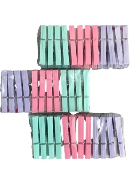 Turuncu 72 Adet Paslanmaz Çamaşır Mandalı Seti