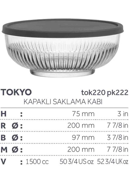 Tokyo 4" Lü Saklama Kabı modelleri
