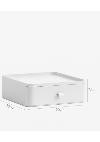 Beyaz Çok Katlı Çok Amaçlı Çekmeceli Makyaj Organizeri fırsatları