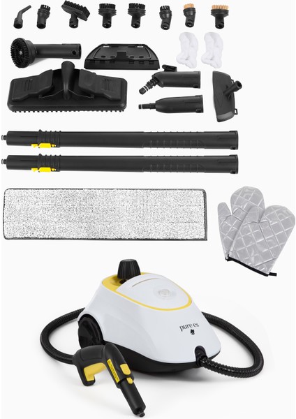 Pazaraza Pure es BTC-2025 Çok Fonksiyonlu 21 Parça Buharlı Temizlik ve Sterilizasyon Makinesi