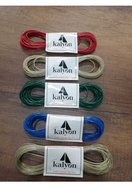 Renkli Çelik Pvc Kaplı 10M Çamaşır Ipi, 2'li Paket, Dayanıklı ve Esnek Malzeme fırsatları