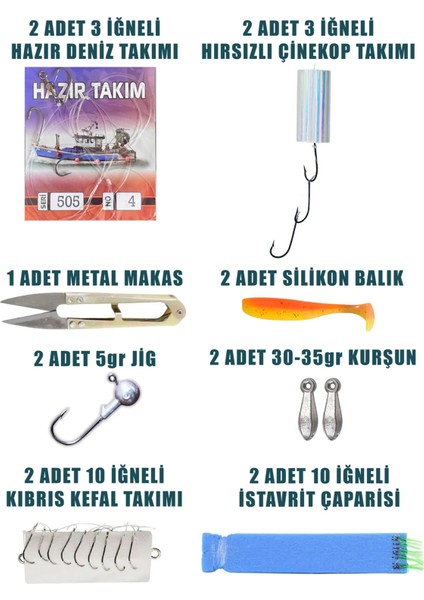 15 Parça Hazır Set Olta Malzemeleri Olta Seti Balıkçılık Malzemeleri Deniz Olta Seti Deniz Olta fiyatları