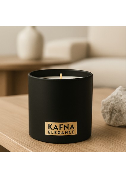 Kahve Kokulu Siyah Beton Mum – %100 Soya Wax, El Yapımı, Doğal Vegan Mum fırsatları