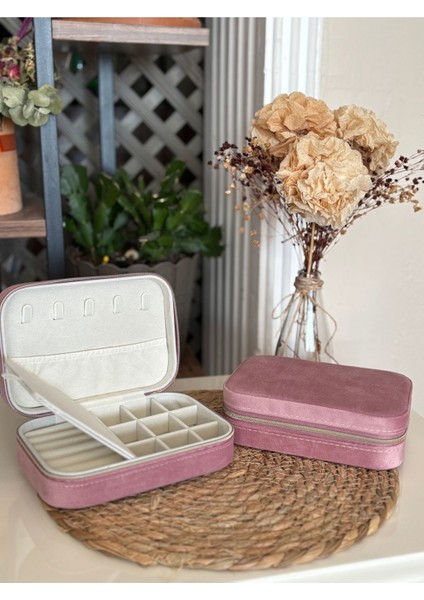 Özel Tasarımlı Büyük Boy Pembe Takı Çantası