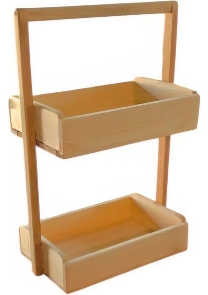 Ahşap Çift Katlı Mutfak ve Banyo Düzenleyici Sunum Rafı, Şık ve Kullanışlı Tasarım modelleri