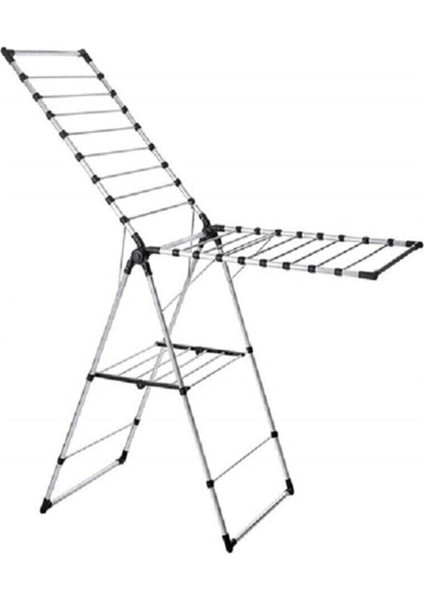 Gri Alüminyum Çamaşır Kurutmalığı, Hafif ve Dayanıklı Tasarım