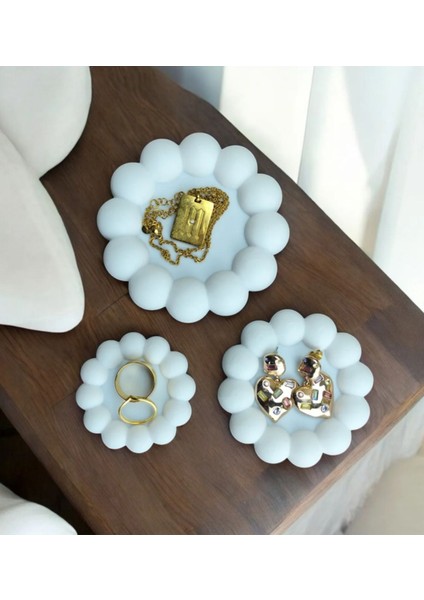 Beyaz Takı Organizeri, 3’lü Set, Şık ve Düzenli Depolama Çözümü fiyatları