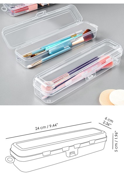 6'lı Taşınabilir Şeffaf Makyaj ve Fırça Organizeri, Çok Amaçlı Düzenleyici indirimleri
