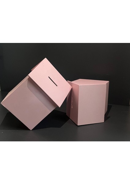 Ahşap Kilitli Pembe Renkli Kumbara modelleri