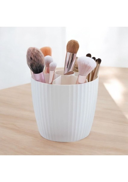 7 Bölmeli Kapaklı Çok Amaçlı Organizer, Makyaj ve Banyo Düzeni Için Beyaz fiyatları