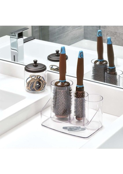 Şeffaf Saç ve Takı Organizeri, 20X14X13 Cm, Turuncu Renkli, Şık ve Kullanışlı. indirimleri