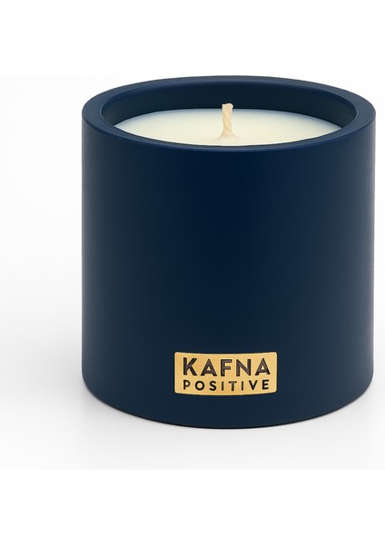 Böğürtlen Kokulu Indigo Beton Mum – %100 Soya Wax, El Yapımı, Doğal Vegan Mum fırsatları