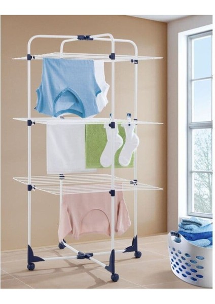 Beyaz Serbest Duran Elbise Çamaşır Kurutucu, Hava Dolaşımı, Pratik Kullanım fırsatları