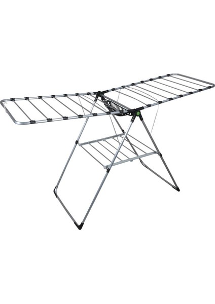 Katlanabilir Alüminyum Geniş Çamaşır Kurutmalık Askısı, Hafif ve Dayanıklı Gri Renk fırsatları