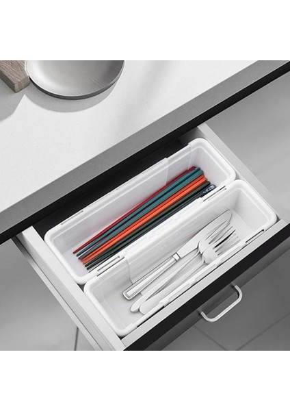 Genişleyen Modüler Makyaj Organizeri, Ayarlanabilir Çekmece Için Düzenleyici, Beyaz fırsatları