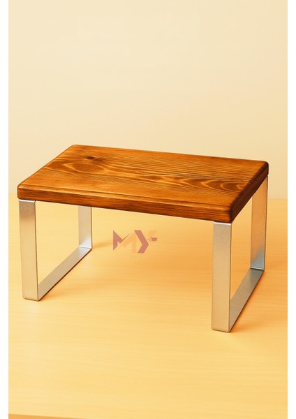 Ahşap Tezgah Üstü Düzenleyici Raf, Dolap Içi Düzenleme Rafı, Metal Ayaklı Organizer