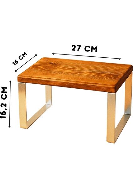 Ahşap Tezgah Üstü Düzenleyici Raf, Dolap Içi Düzenleme Rafı, Metal Ayaklı Organizer indirimleri