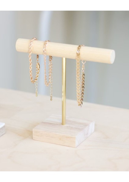 Kahverengi Masif Ahşap Takı Organizeri, Bileklik ve Bilezik Askısı, Düzenleyici modelleri