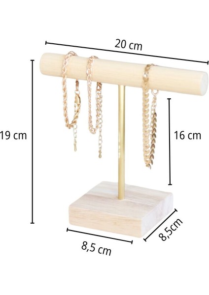 Kahverengi Masif Ahşap Takı Organizeri, Bileklik ve Bilezik Askısı, Düzenleyici fırsatları