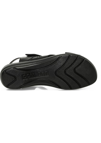161884.Z5FX Siyah Kadın Comfort Sandalet