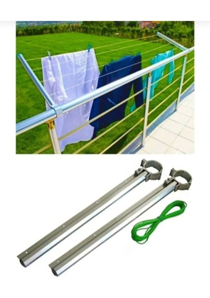 Alüminyum Yuvarlak Balkon Çamaşır Askısı, 50'lik Boruya Uygun, Dayanıklı ve Şık Tasarım fiyatları