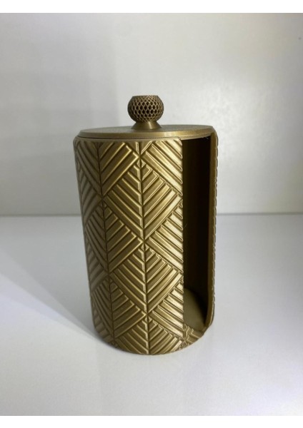 Yuvarlak Kapaklı Makyaj Pamuğu Kutusu, Banyo ve Kozmetik Düzenleyici, Dekoratif Tasarım indirimleri