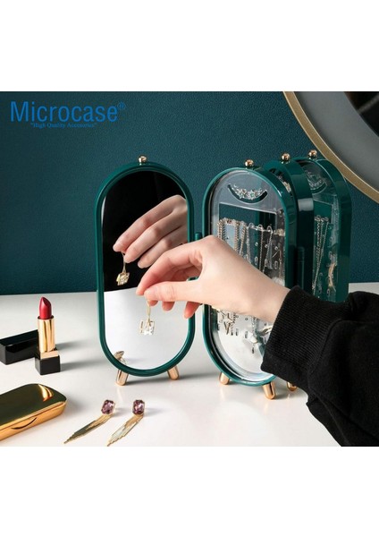 Katlanabilir Aynalı Takı Düzenleyici, 3 Bölmeli, Şık ve Pratik Organizer fiyatları