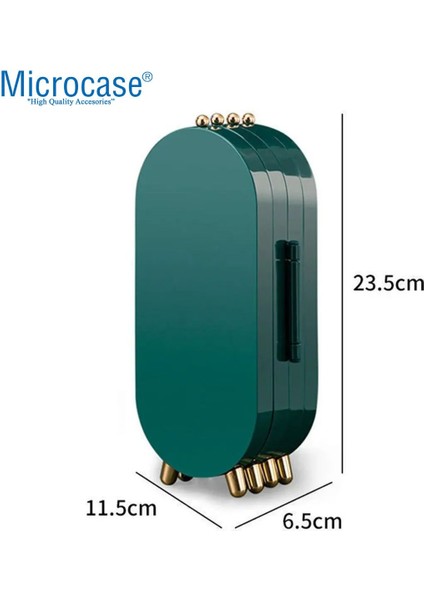Katlanabilir Aynalı Takı Düzenleyici, 3 Bölmeli, Şık ve Pratik Organizer fırsatları