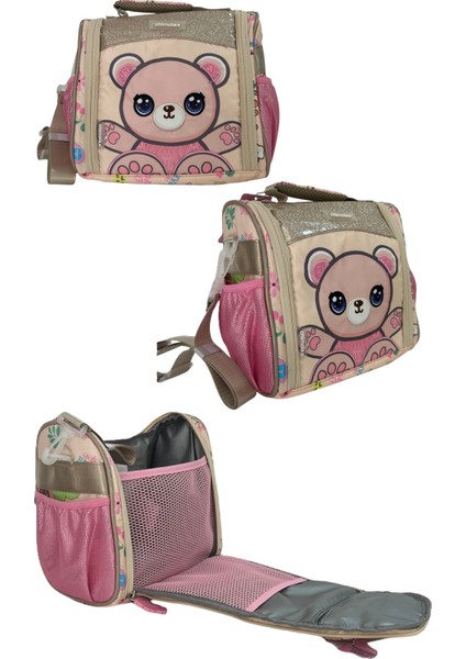 Chimola Honey Paws Ayıcıklı 3'lü Okul Çantası Seti ( Ara Boy) Ithal indirimleri