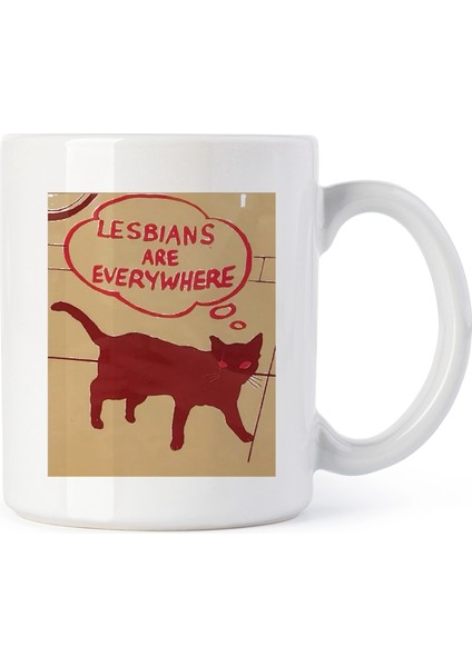 Cbt Lesbians Are Everywhere Detaylı Baskılı Kupa