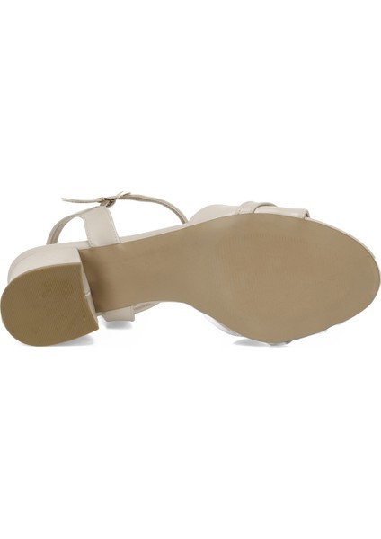 323099.Z 5fx Bej Kadın Topuklu Sandalet