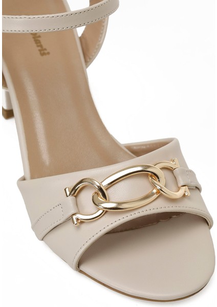 323099.Z 5fx Bej Kadın Topuklu Sandalet