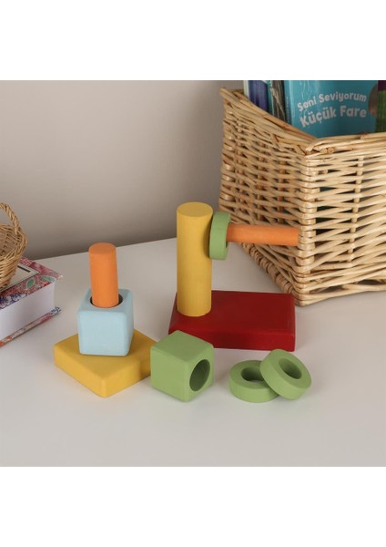 Ahşap Geometrik Istifleme Oyuncağı fiyatları