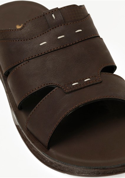 408038.M5FX Kahverengi Erkek Terlik