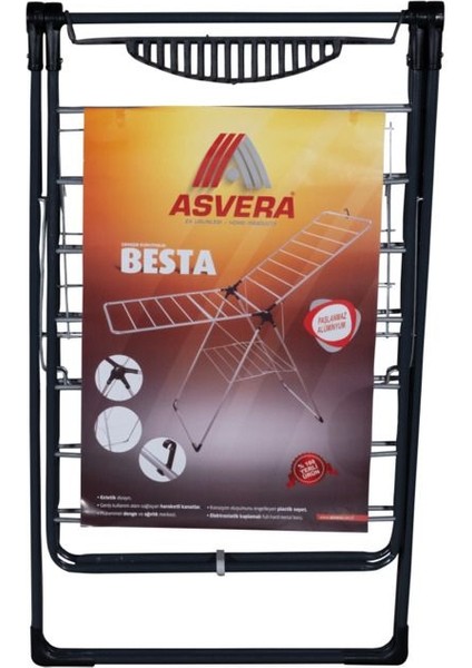 Yarı Alüminyum Çamaşır Kurutmalık, Sepetli ve Katlanabilir Askı, Ev Için Siyah modelleri