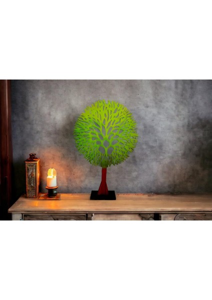 Ahşap Yaşam Ağacı Masa Dekoru