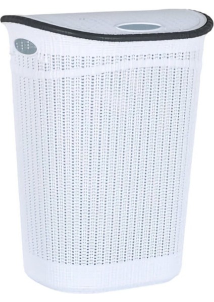 Beyaz Gördes Kirli Çamaşırlık, Pratik ve Şık Ev Düzeni Için Ideal