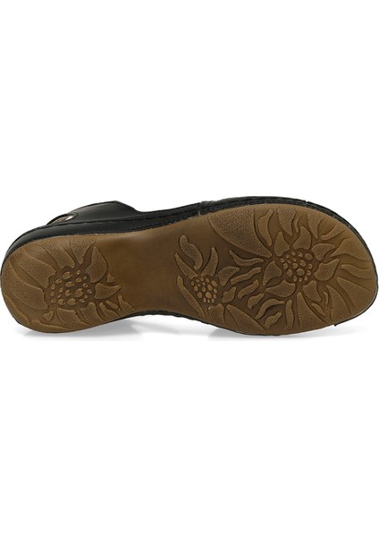 157362.Z5FX Siyah Kadın Düz Sandalet