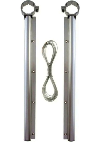 Yuvarlak Küpeşte Için Çamaşır Kurutma Askısı ve Ipi, Balkon Kullanımı