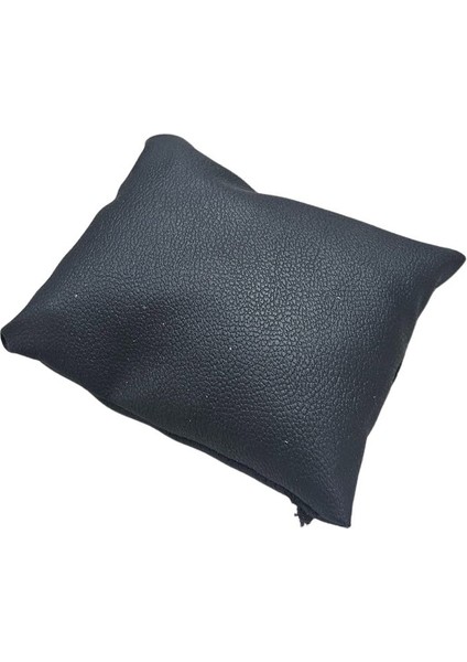 Deri Siyah Yastık Düzenleyici 4'lü, 8x8 Cm, Bileklik ve Saat Saklama Organizer