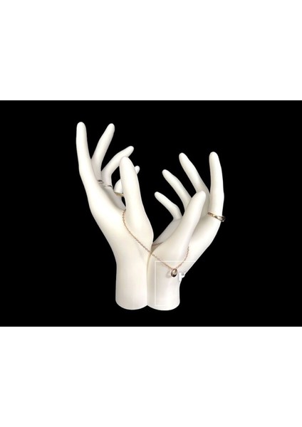 El Şekilli Dekoratif Takı ve Makyaj Organizer, Şık ve Fonksiyonel Düzenleme.