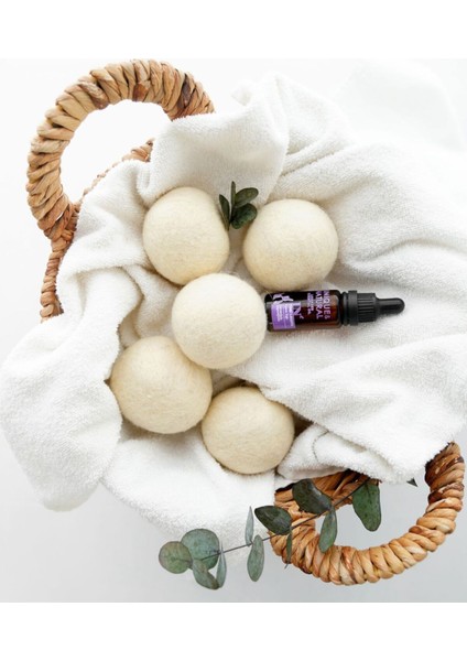 3’lü Doğal Yün Kurutma Topu Seti, Krem modelleri