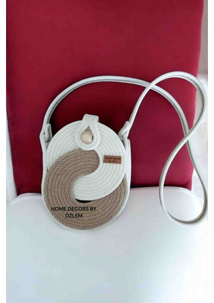 Hasır Omuz Çantası Telefon Çantası Günlük Çanta El Emeği Handmade